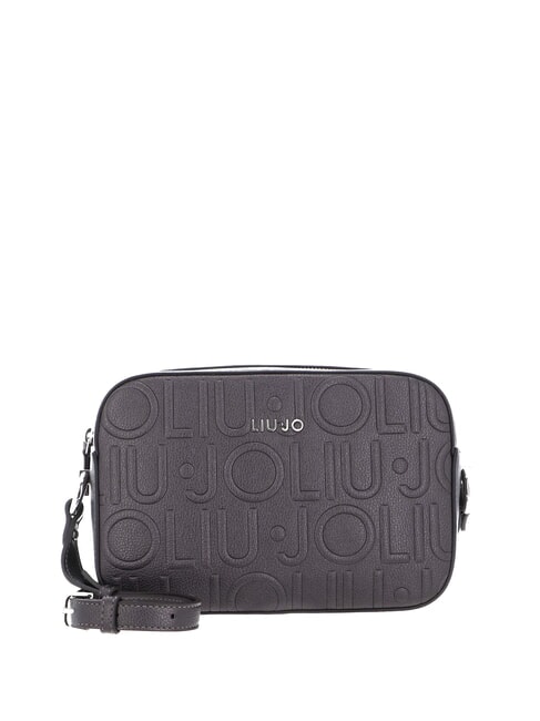 LIUJO MANHATTAN Borsa camera case media logo impresso antracite met. - Borse Donna