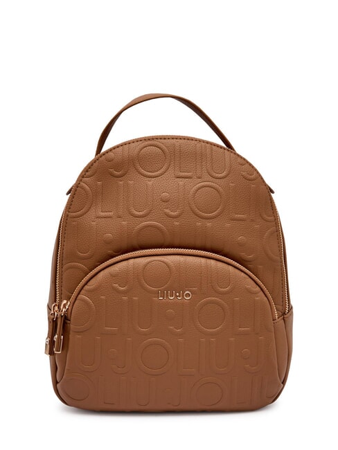 LIUJO MANHATTAN Zaino medio logo in rilievo suede - Borse Donna