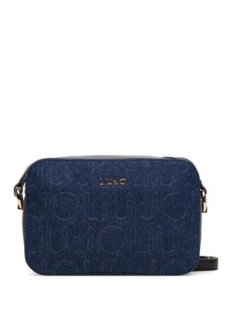 LIUJO MANHATTAN Borsa camera case in tessuto denim dress blue - Borse Donna