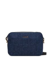 LIUJO MANHATTAN Borsa camera case in tessuto denim dress blue - Borse Donna - 1