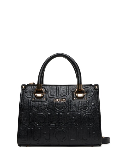 LIUJO MANHATTAN Borsa a mano piccola logo impresso NERO - Borse Donna