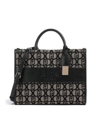 LIUJO RIDHI Borsa tote in tessuto jacquard NERO - Borse Donna - 1