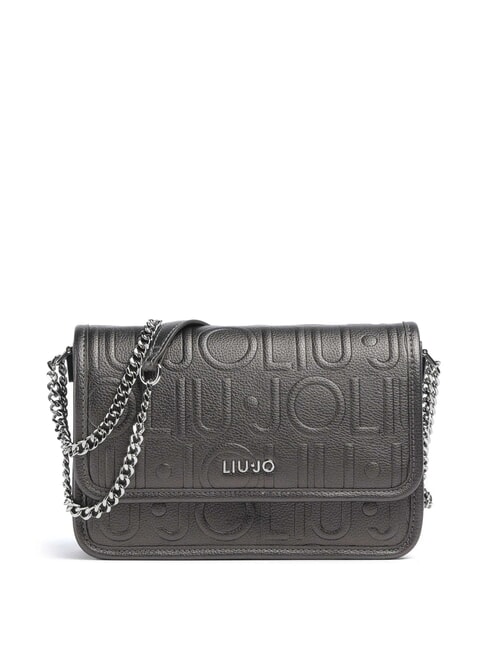 LIUJO MANHATTAN Borsa convertible con patta antracite met. - Borse Donna