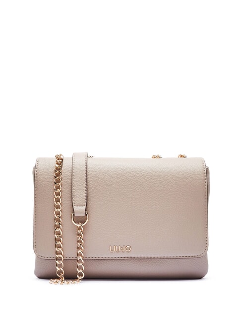 LIUJO CALIWEN Borsa convertible tracolla catena desert taupe - Borse Donna