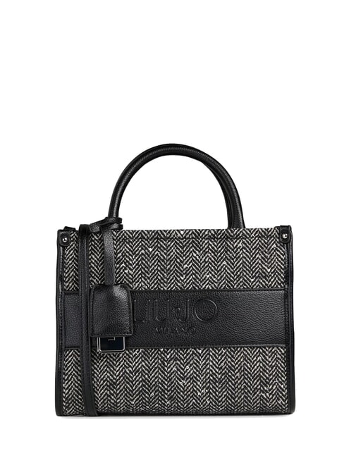 LIUJO RIDHI Borsa tote spigata con tracolla NERO - Borse Donna
