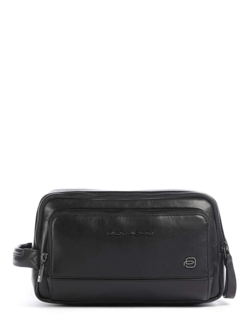 PIQUADRO W136 Beauty pochette in pelle Nero - Beauty Case