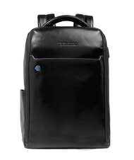 PIQUADRO BLUE SQUARE Zaino fast-check in pelle, porta pc 14" - Zaini da lavoro porta PC
