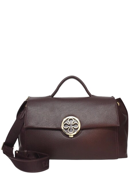 V73 FEDERICA Borsa grande a mano con tracolla bordeaux - Borse Donna