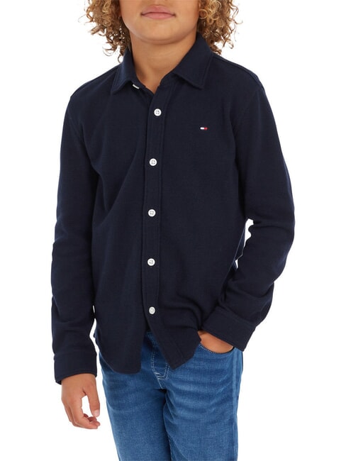 TOMMY HILFIGER TH KIDS Camicia in cotone desert sky - Camicie Bambino