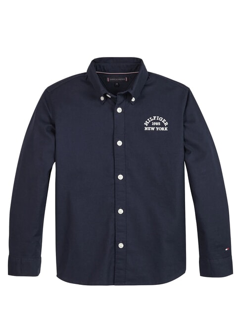 TOMMY HILFIGER TH KIDS New York Camicia in cotone desert sky - Camicie Bambino