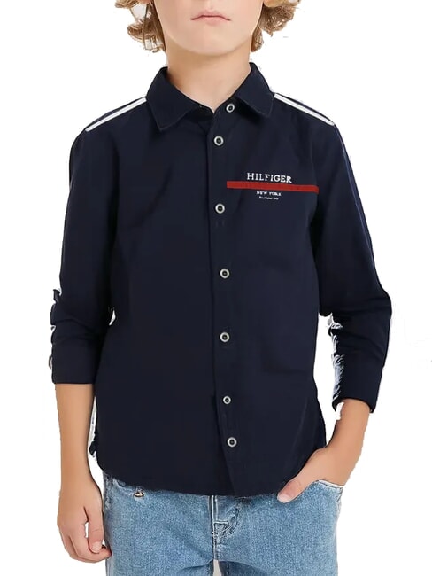 TOMMY HILFIGER TH KIDS Camicia a maniche lunghe desert sky - Camicie Bambino