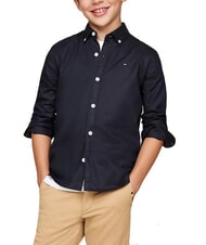 TOMMY HILFIGER TH KIDS Camicia a maniche lunghe in cotone - Camicie Bambino