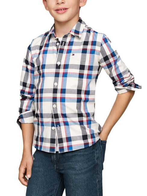 TOMMY HILFIGER TH KIDS Camicia tartan vibrant indigo - Camicie Bambino