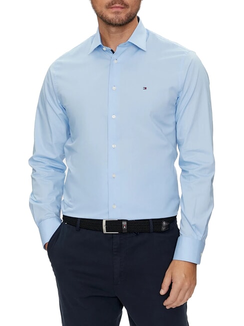 TOMMY HILFIGER TH Cotton Camicia a maniche lunghe vessel blue - Camicie Uomo