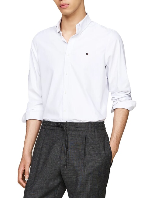 TOMMY HILFIGER TH  Camicia maniche lunghe optic white - Camicie Uomo