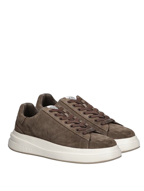 GUESS ELBA Sneakers in pelle suede brown - Scarpe Uomo