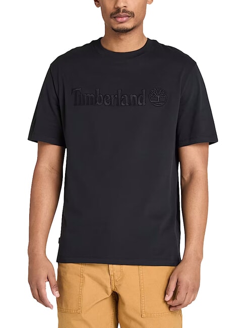 TIMBERLAND EMBROIDERY TONAL T-shirt in cotone NERO - T-shirt Uomo