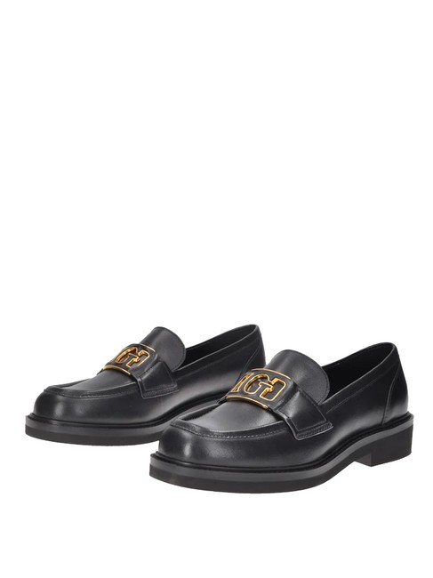 GUESS SHUTTLE  Mocassini in pelle NERO - Scarpe Donna