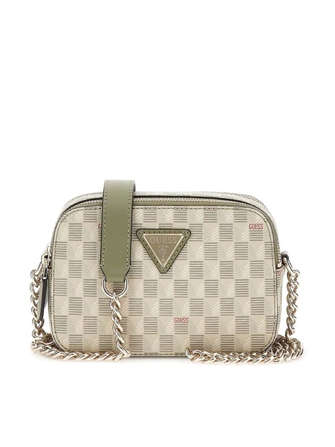 GUESS G WAVE  Mini Camera Bag a tracolla sage logo - Borse Donna