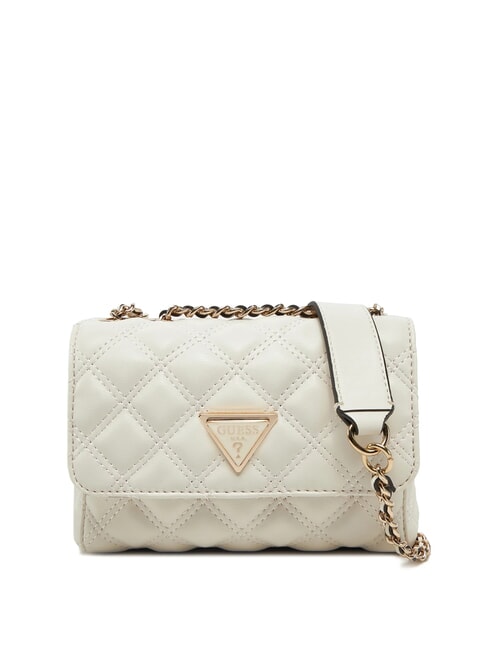 GUESS GIULLY Borsa trapuntata mini con flap OFFWHITE - Borse Donna