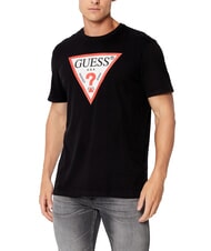 GUESS TRI LOGO T-shirt in cotone - T-shirt Uomo
