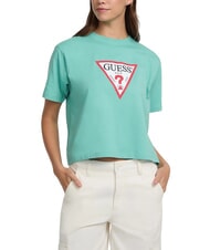 GUESS JEANS SS CN BOXY ICONIC  T-Shirt in cotone - T-shirt e Top Donna