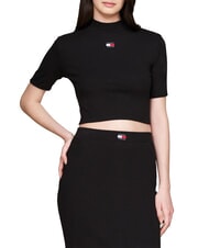 TOMMY HILFIGER TH JEANS Top in cotone black - T-shirt e Top Donna - 1