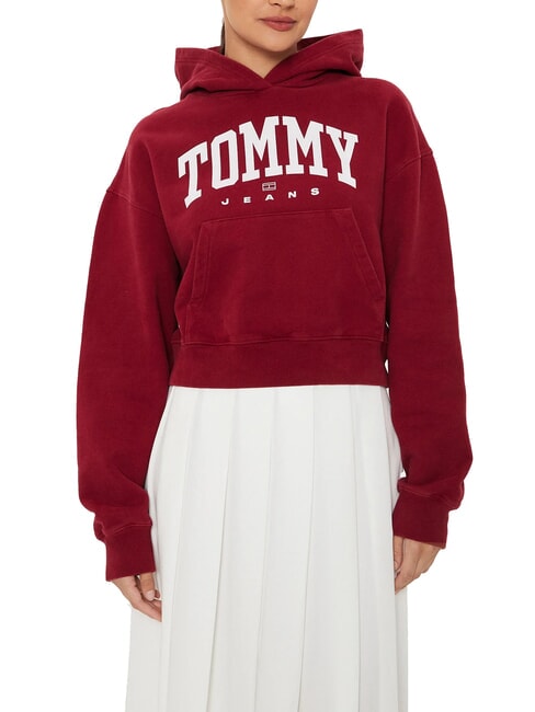 TOMMY HILFIGER TH JEANS Felpa donna con cappuccio red carpet - Felpe Donna