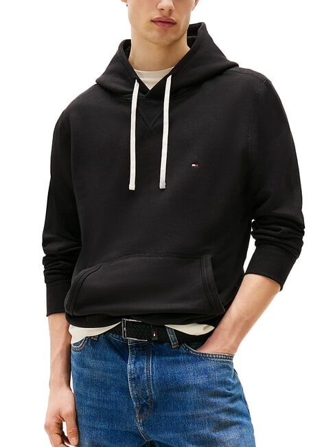 TOMMY HILFIGER TH Felpa con cappuccio black - Felpe Uomo