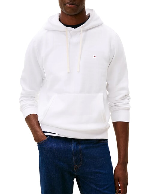 TOMMY HILFIGER TH Felpa con cappuccio white - Felpe Uomo