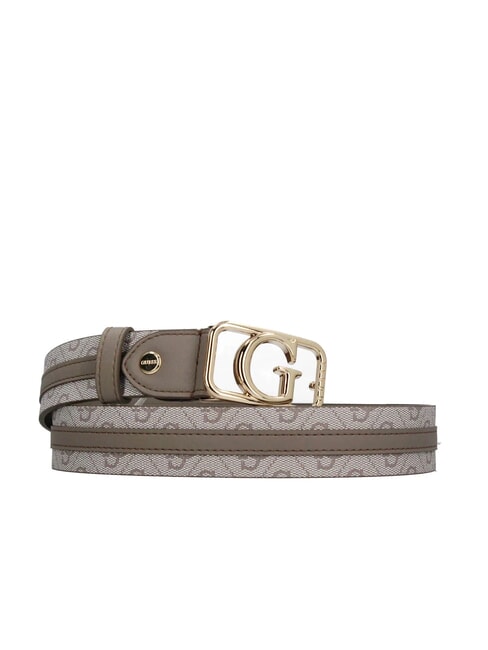 GUESS ZAMIRA Cintura stampa 4G logo dark taupe logo - Cinture