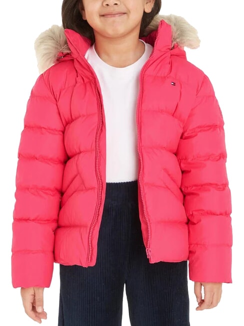 TOMMY HILFIGER TH  Piumino con cappuccio hot magenta - Giacche Bambini