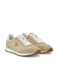 GUESS JOGGIN2 Sneakers running pelle suede taupe - Scarpe Donna - 1