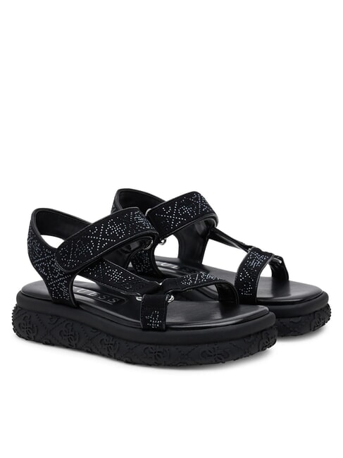 GUESS LODE Sandali platform con strass NERO - Scarpe Donna