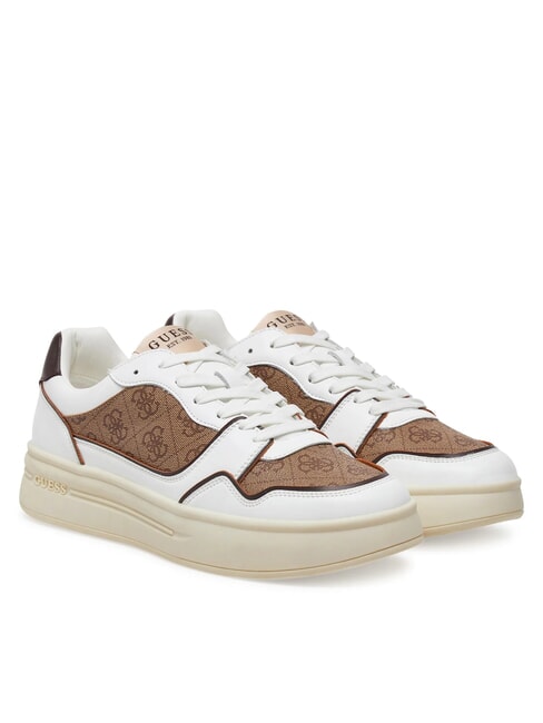 GUESS WINNO II Sneakers con inserti logo 4G Beige/Brown - Scarpe Uomo