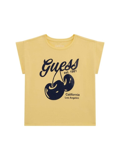 GUESS KIDS MIDI T-shirt maniche corte grated lemon - T-shirt Bambino