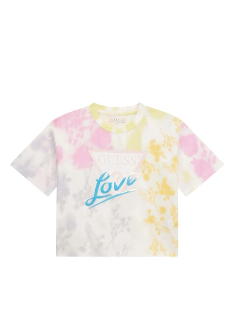 GUESS KIDS MIDI T-shirt manica corta stampata shaded flower big ao - T-shirt Bambino