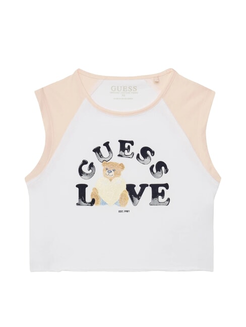 GUESS KIDS MIDI Maglietta giromanica con stampa purwhite - T-shirt Bambino
