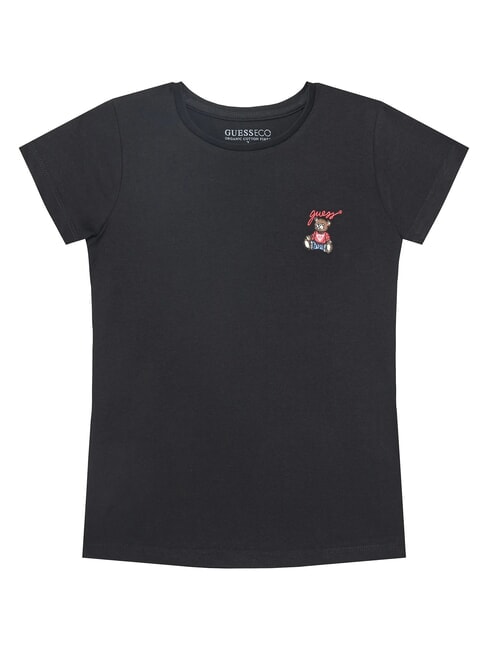 GUESS KIDS T-shirt a manica corta con orsetto jetbla - T-shirt Bambino