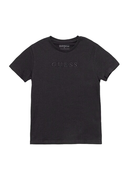 GUESS KIDS T-shirt manica corta ricamo logo jetbla - T-shirt Bambino
