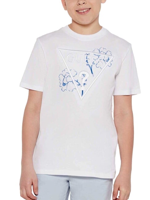 GUESS KIDS T-shirt maniche corte oversize purwhite - T-shirt Bambino