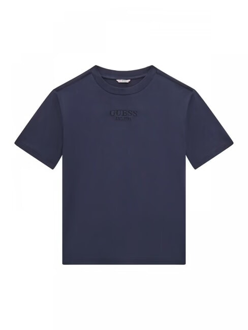 GUESS KIDS T-shirt a maniche corte ricamo logo smartblue - T-shirt Bambino