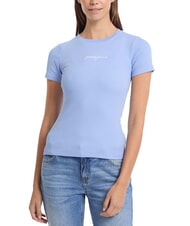 GUESS JEANS EMBRO SLIM T-shirt maniche corte a costine - T-shirt e Top Donna