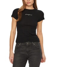 GUESS JEANS EMBRO SLIM T-shirt maniche corte a costine - T-shirt e Top Donna