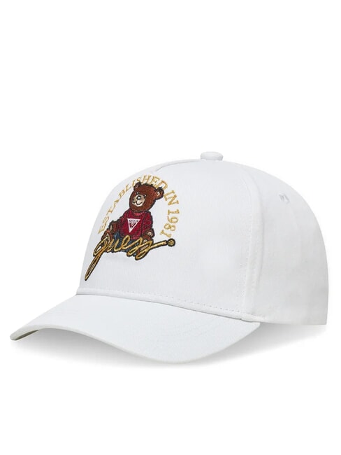 GUESS KIDS Cappello baseball ricamo orsetto purwhite - Cappelli Bambini