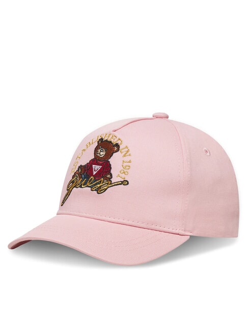 GUESS KIDS Cappello baseball ricamo orsetto cotton candy pink - Cappelli Bambini