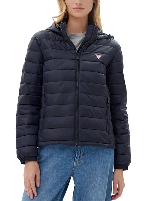 GUESS JEANS PACKABLE Piumino leggero con cappuccio daring ocean - Piumini Donna