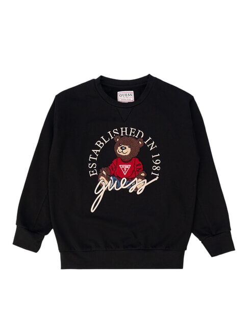 GUESS KIDS ACTIVE Felpa girocollo con orsetto jetbla - Felpe Bambini
