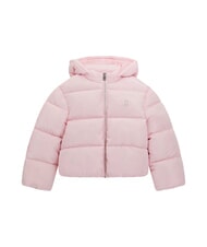 Guess Kids Piumino Corto Con Cappuccio Cotton Candy Pink