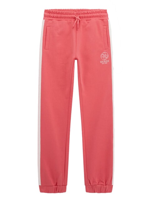 GUESS KIDS ACTIVE Pantaloni tuta jogger bande laterali juicy pink - Tute bambini